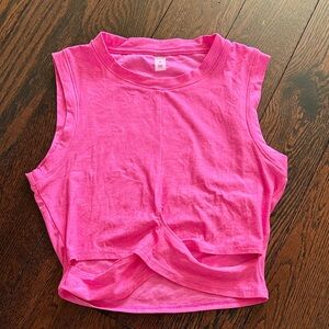 Beyond Yoga Bright Pink Muscle Tee